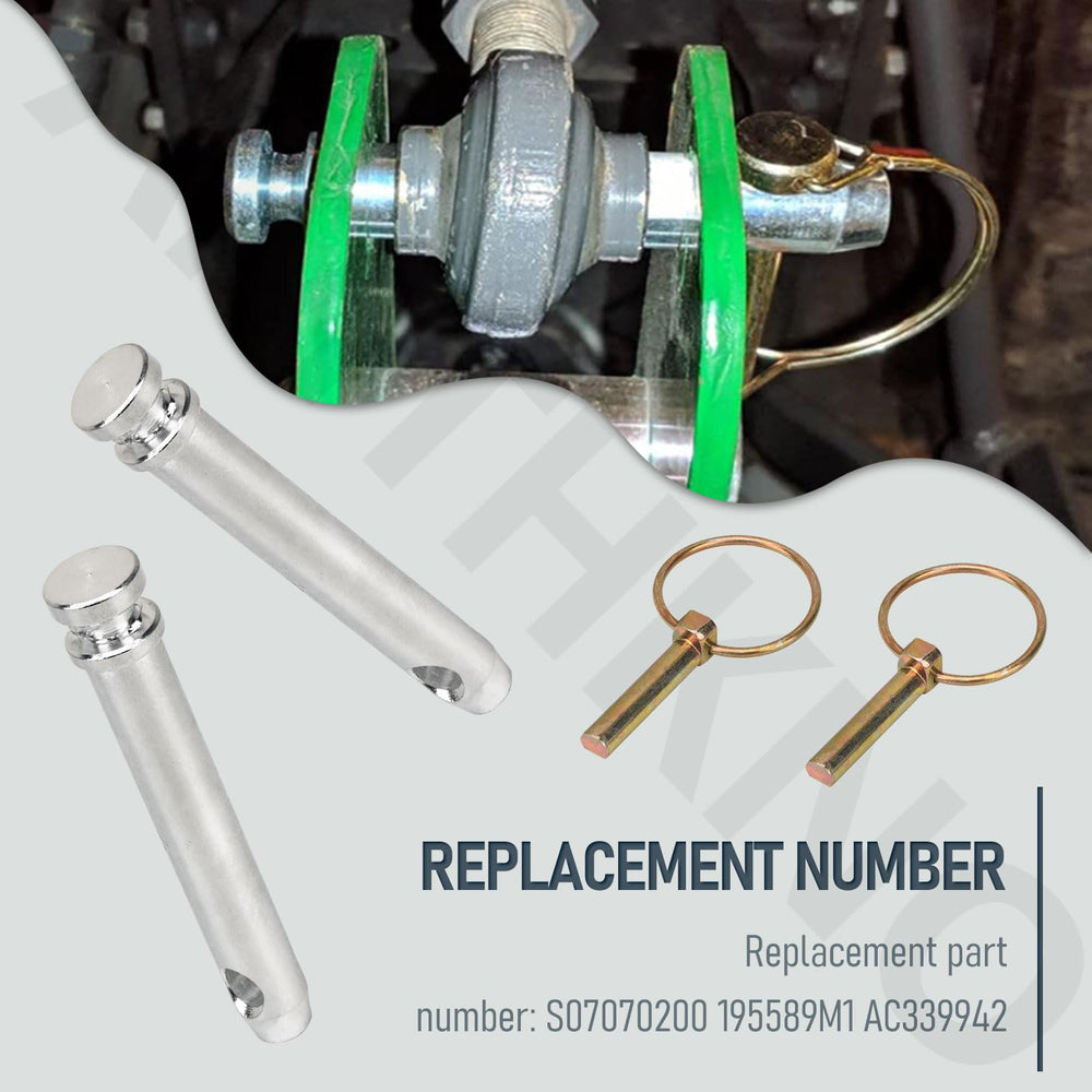 AMTHKNO top link pin kit for Category 1 tractors supports reliable attachments