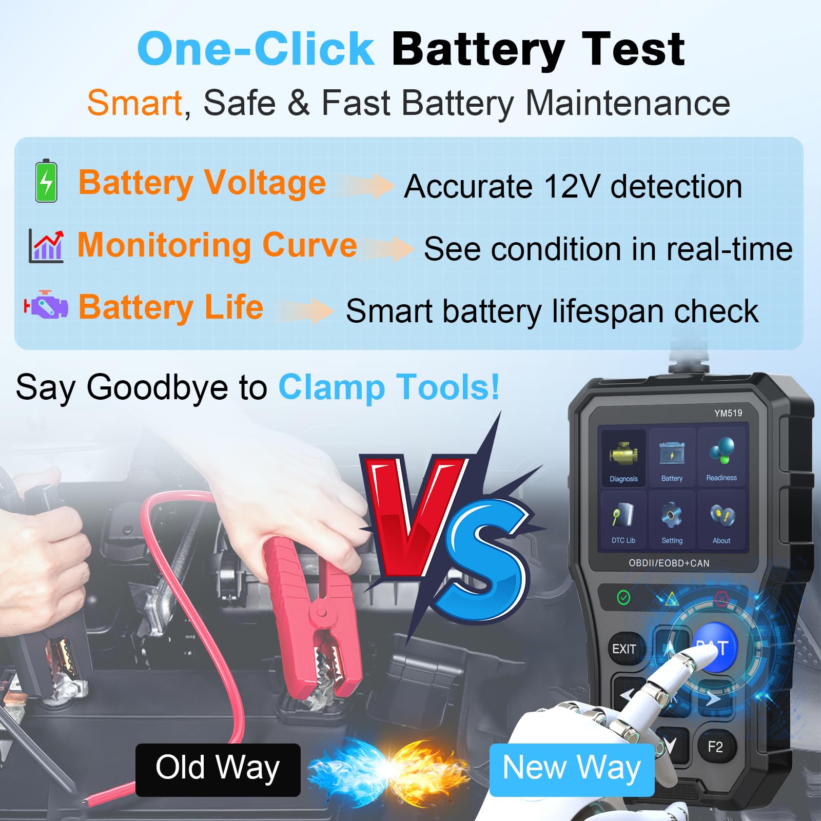 AMTIFO OBD2 scanner code reader quickly reads and clears check engine light codes.