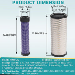 AMTOLXL oil filter for Kawasaki Kohler engines enhances filtration and protection