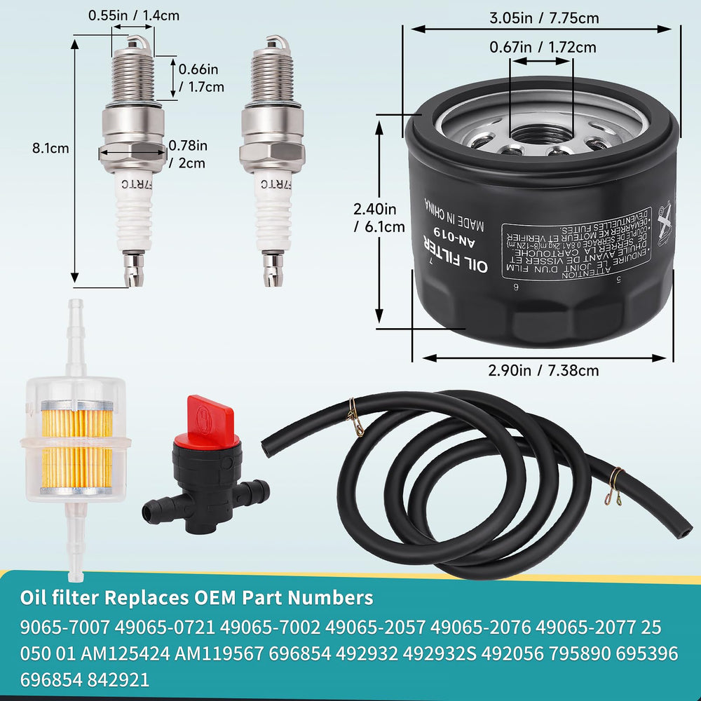 AMTOLXL spark plugs included for quick maintenance and reliable ignition