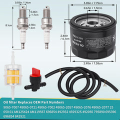 AMTOLXL spark plugs included for quick maintenance and reliable ignition