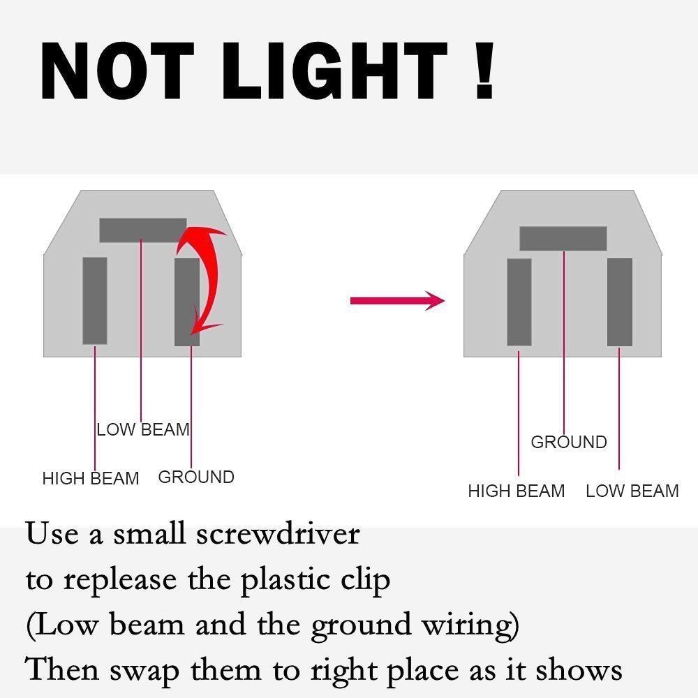AMUNIESUN compatible with most 7x6 or 5x7 sealed beam headlights