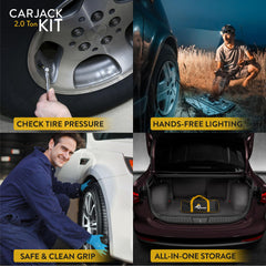 AMVIA tire pressure gauge for fast tire checks before lifting