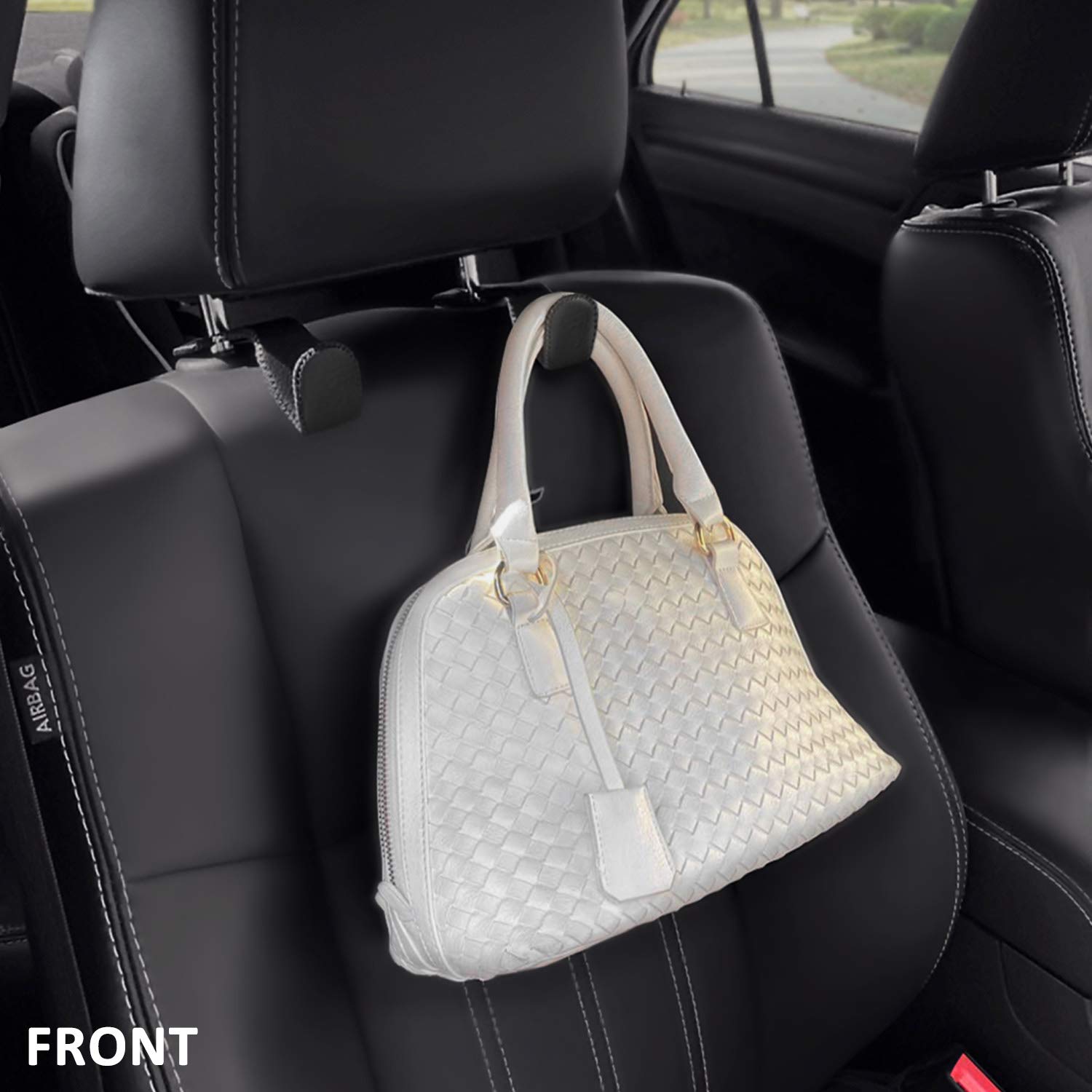 AMVOYOA back-seat organizer holds purse or bag securely during drives