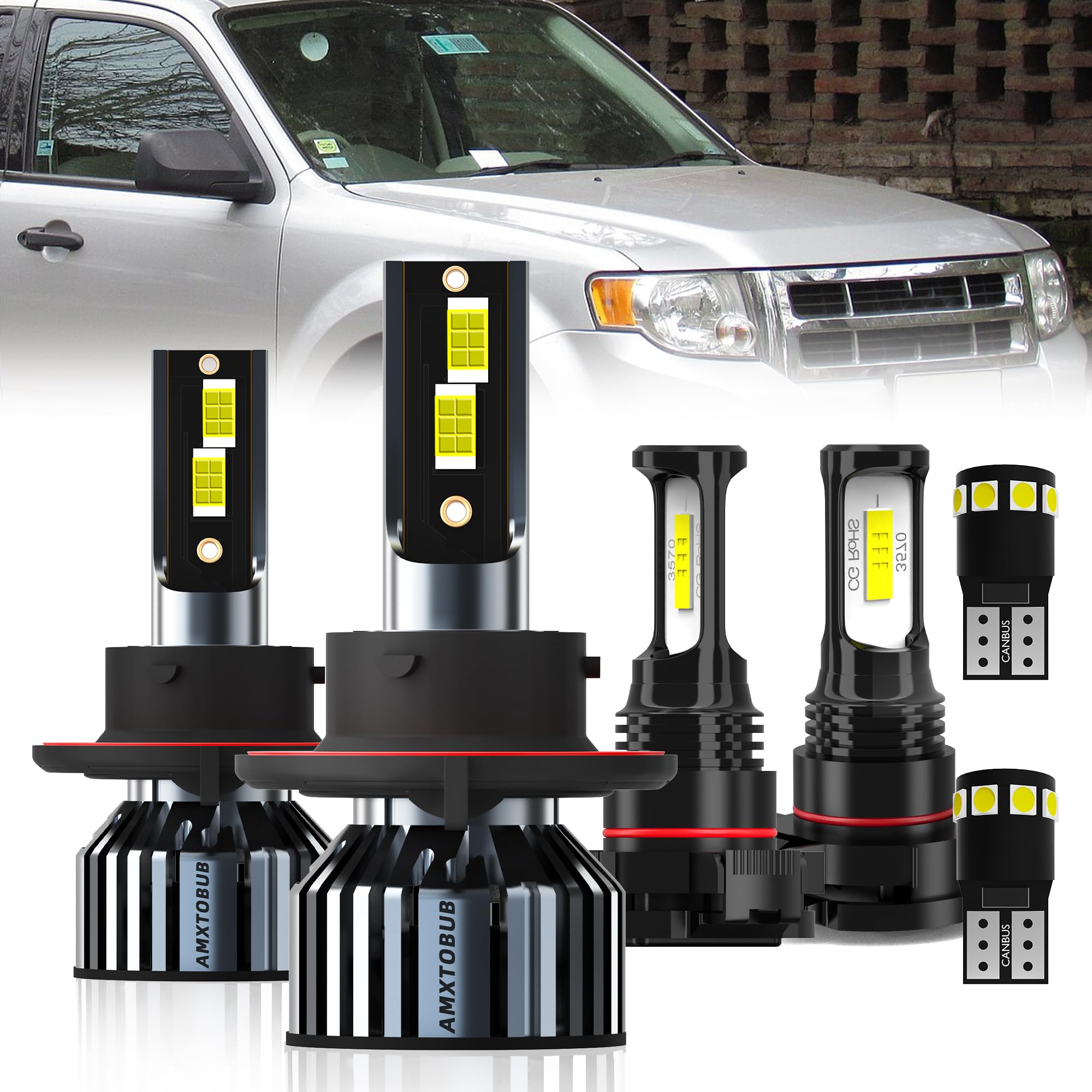 AMXTOBUB Ford Escape bulbs pack of six for reliable lighting