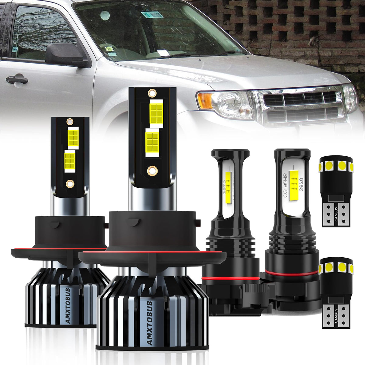 AMXTOBUB Ford Escape bulbs pack of six for reliable lighting