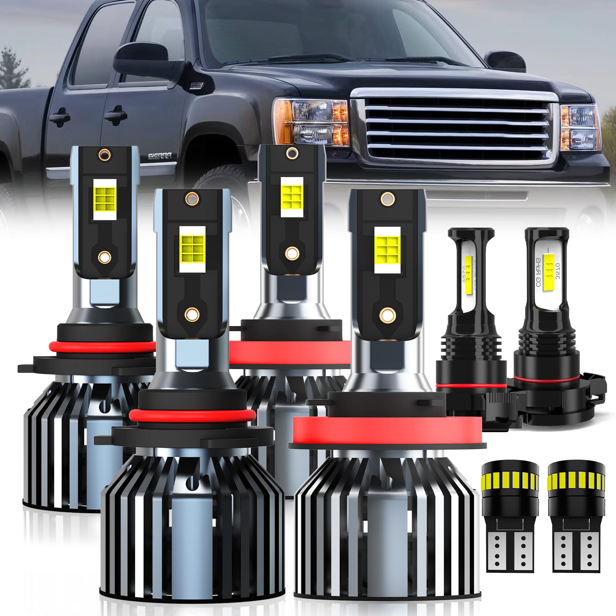 AMXTOBUB Sierra bulbs provide integrated high/low beam clarity for night driving