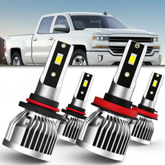 AMXTOBUB Silverado 4-pack LED bulbs deliver bright, reliable illumination for nighttime driving.