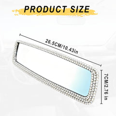 AMZAUTO clip-on rearview mirror for quick non-destructive installation