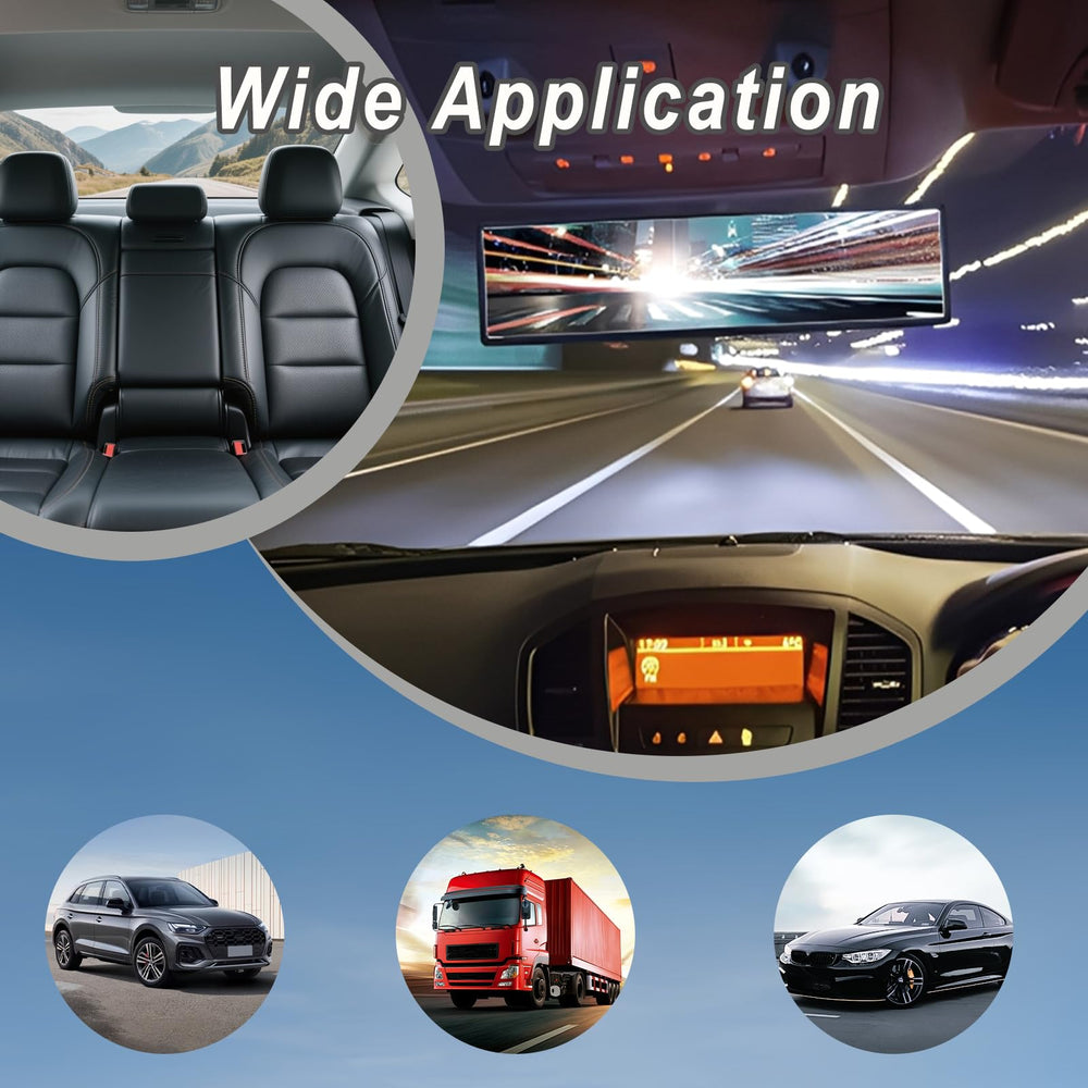 AMZAUTO universal-fit rearview mirror for most vehicles