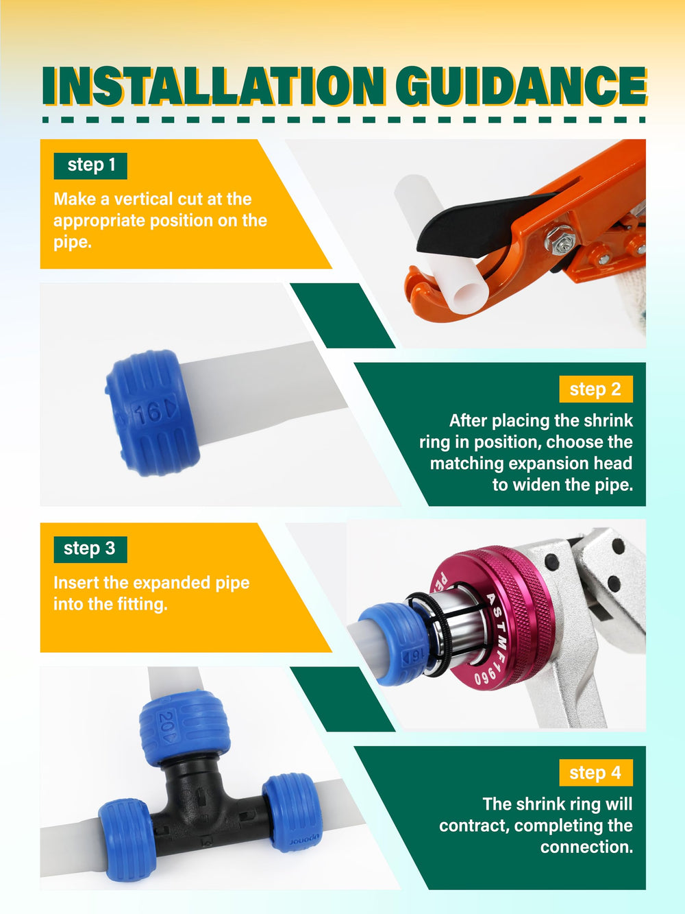 AMZCNC PEX expansion tool cutting tool for clean, accurate cuts.