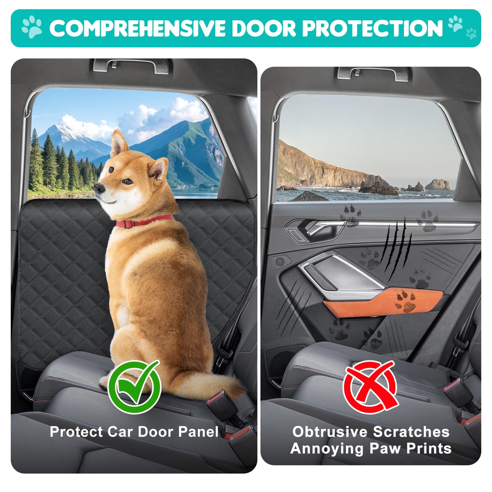 ANA EGO dog door protector full-coverage design shields doors and upholstery from saliva and scratches