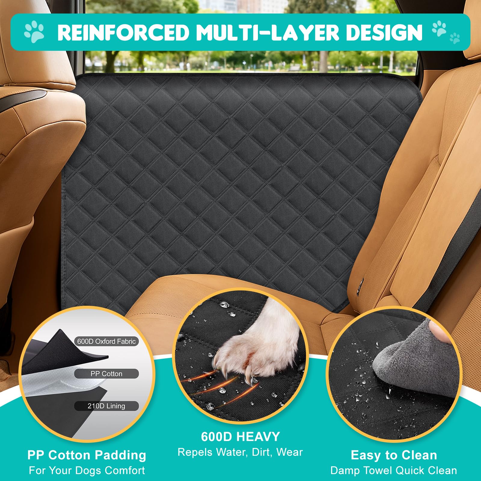 ANA EGO dog door protector right view guards surfaces during messy car rides