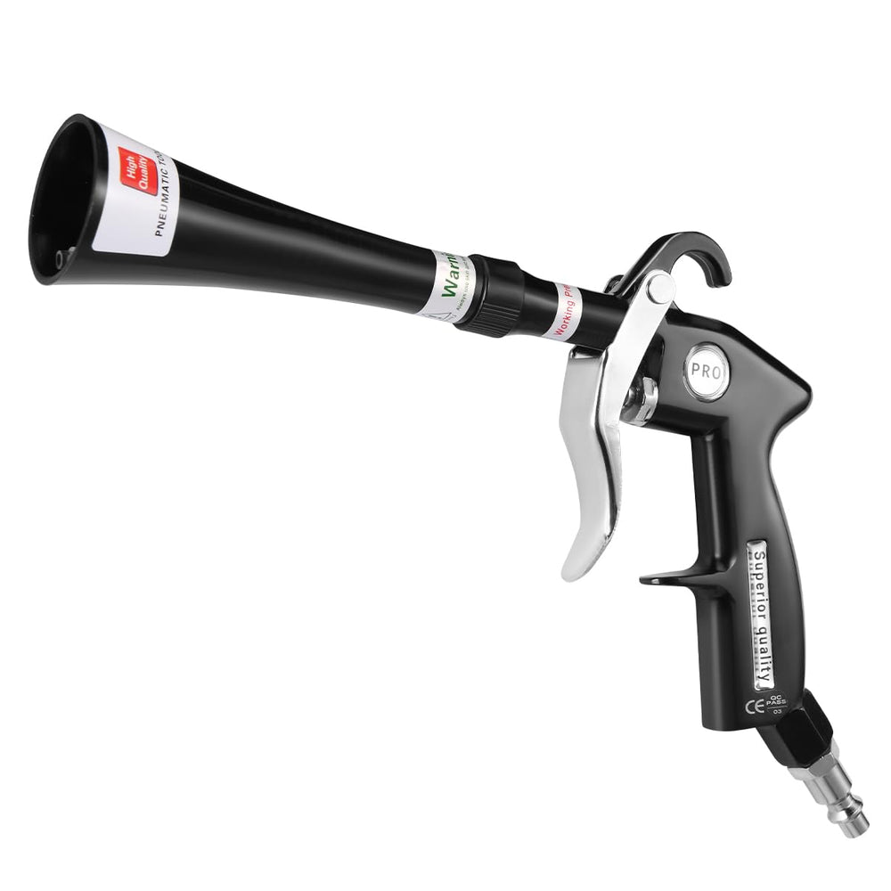 ANABIUP Tornado air blow gun seen from the front, showcasing the compact design and action ready for detailing.