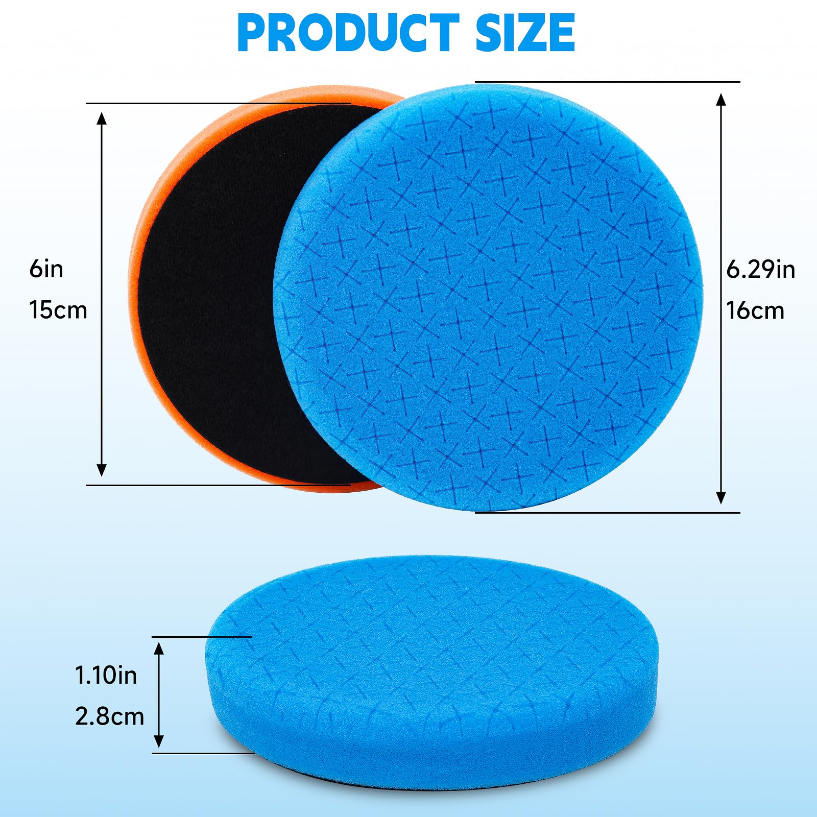 ANAHAF wool buffer pad showcasing durable, high-quality polishing for tough coatings.