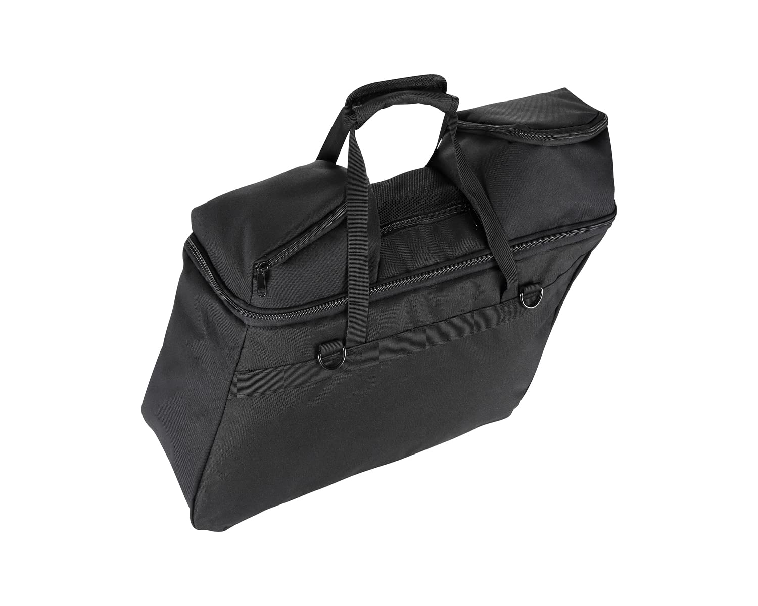 ANASES saddlebag liner with heavy handles and straps for secure on-road packing