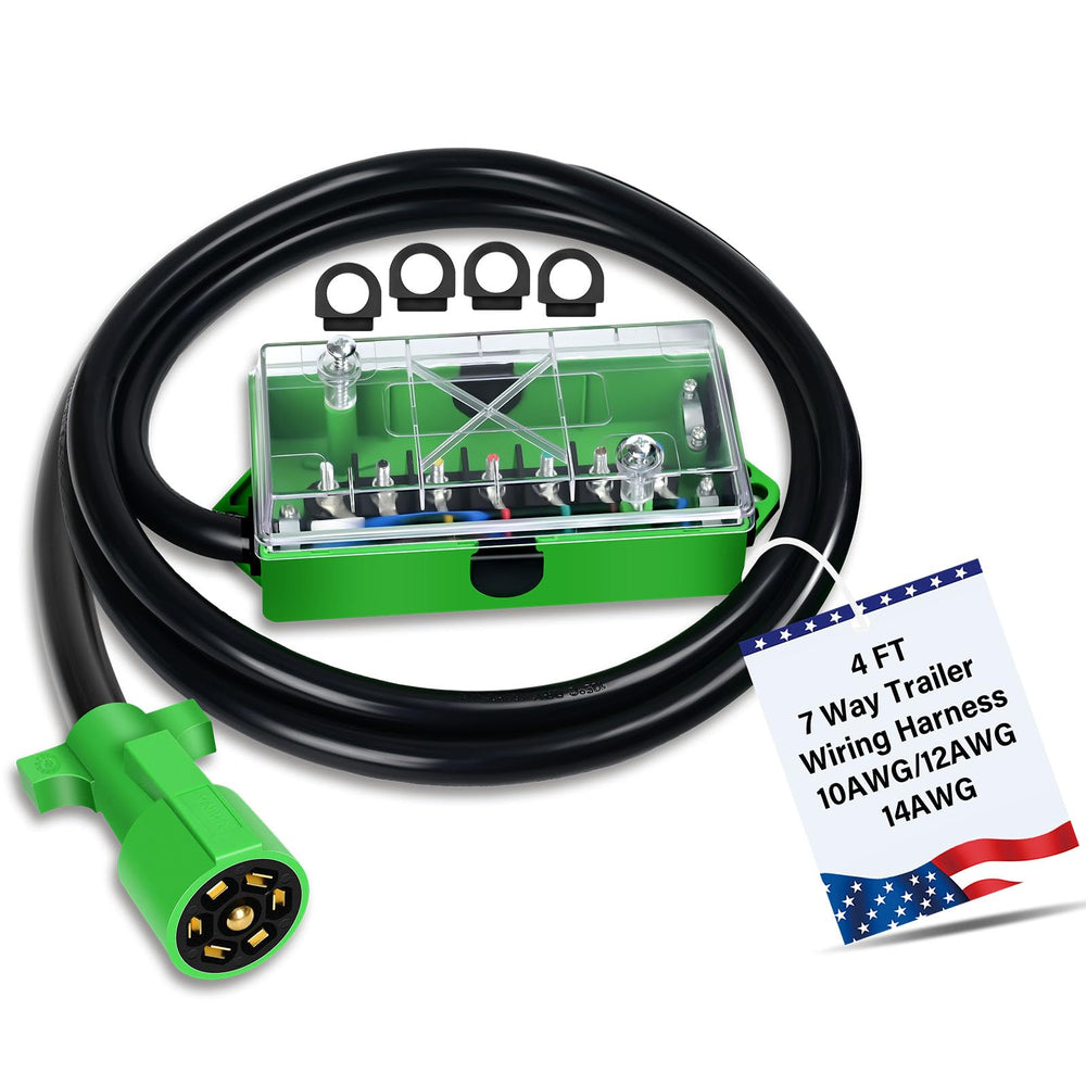 Anayguto 7-way trailer junction box exterior with rugged weatherproof build