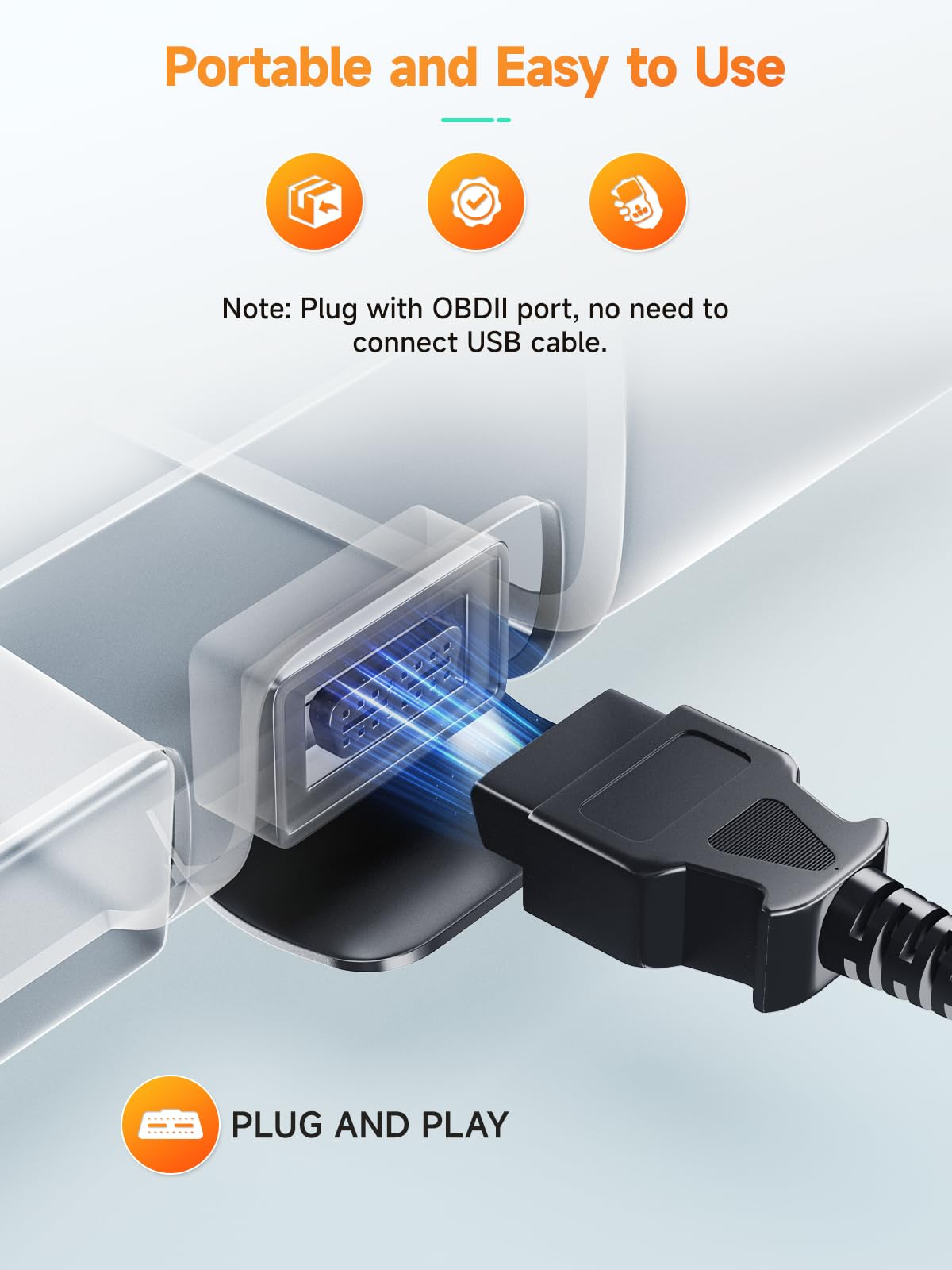 ANCEL AD410 DTC lookups display on screen to speed diagnosis.