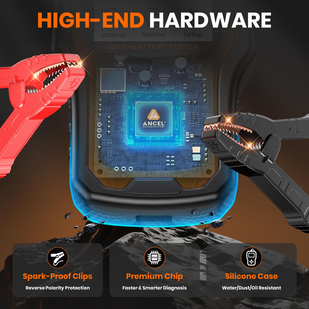 ANCEL AD410 PRO charging system test reveals health insights
