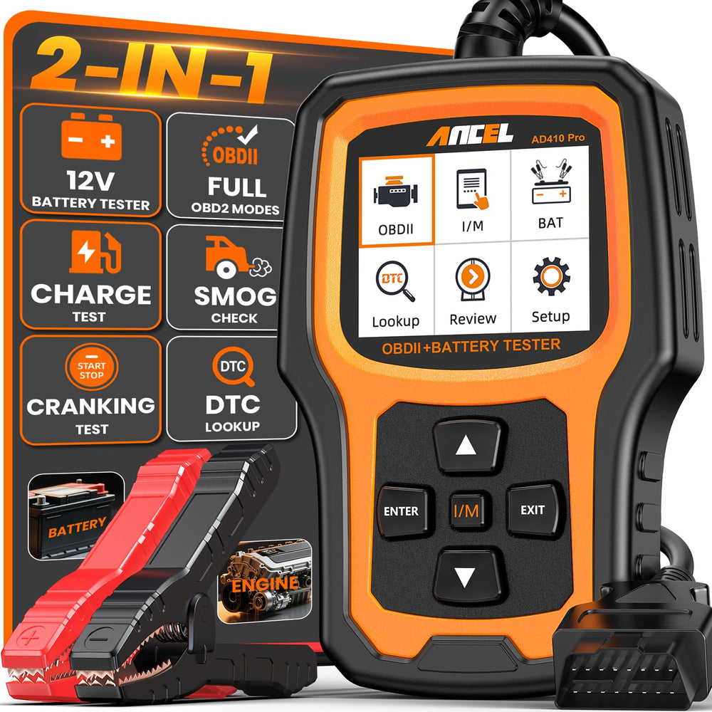 ANCEL AD410 PRO OBD2 scanner device enables quick diagnostics
