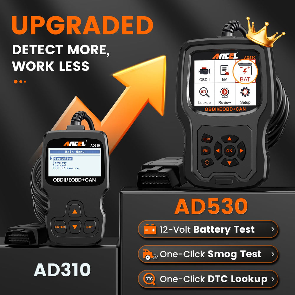 ANCEL AD530 live data graph with real time engine readings