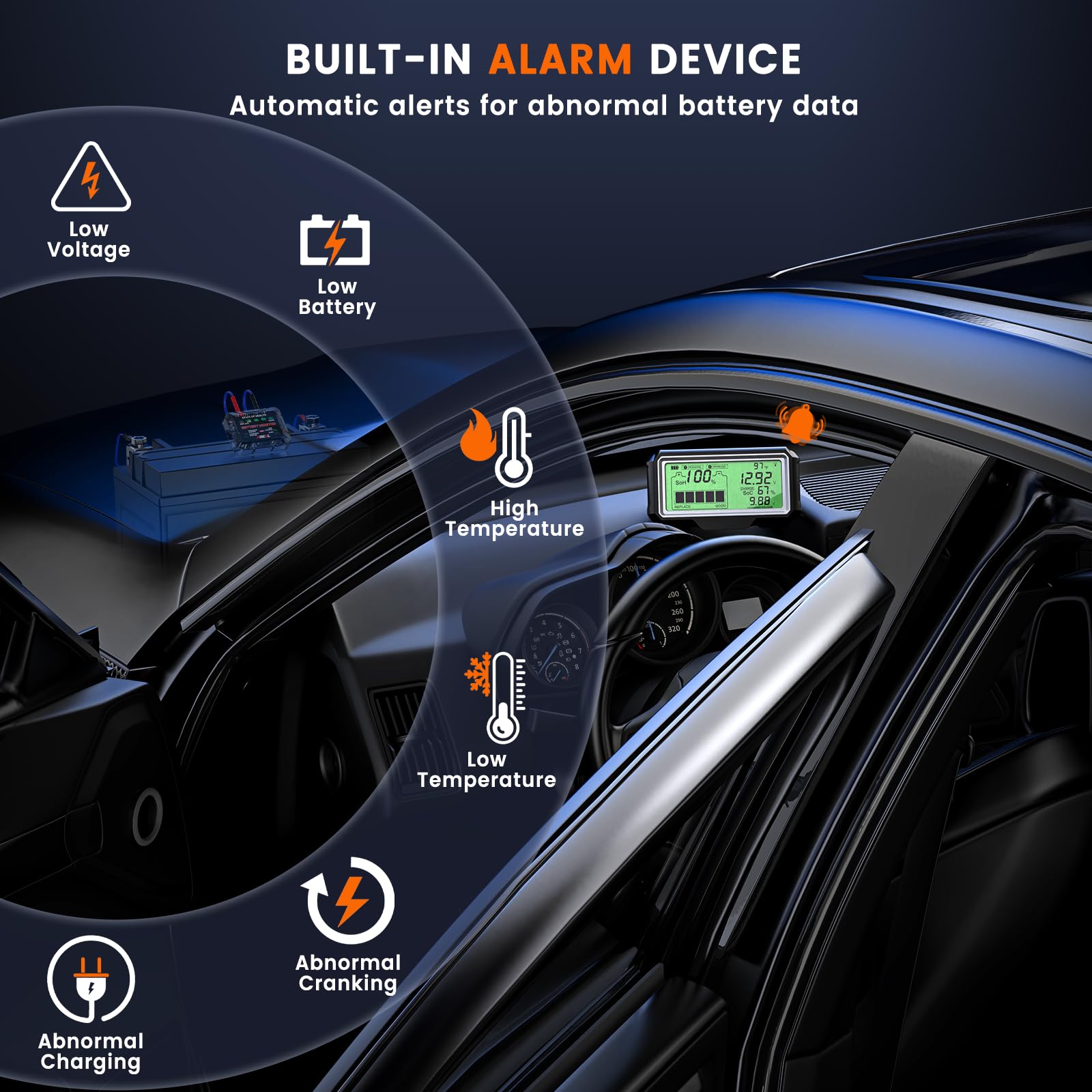 ANCEL BM200 PRO Type-C and solar charging offer flexible power options.