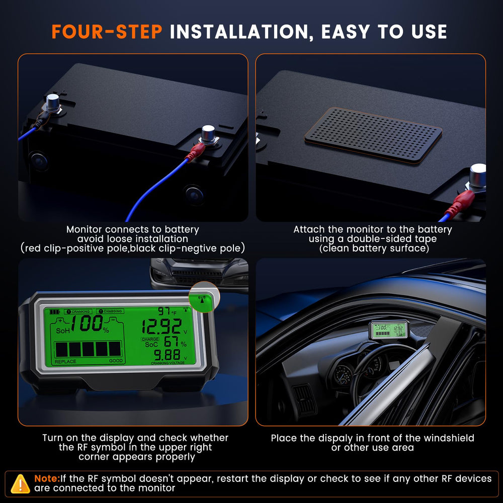 ANCEL BM200 PRO supports a wide range of 12V lead-acid batteries.