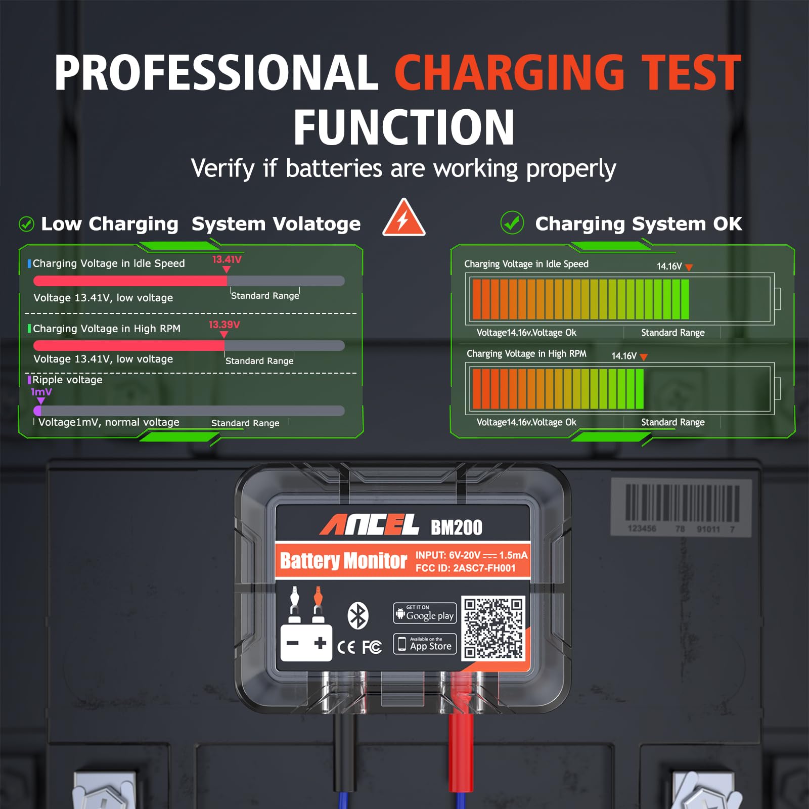 ANCEL BM200-US Bluetooth setup screen enables seamless pairing with your phone