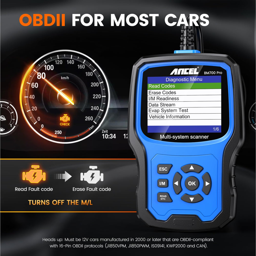 BM700 PRO delivers comprehensive BMW system coverage for diagnostics.