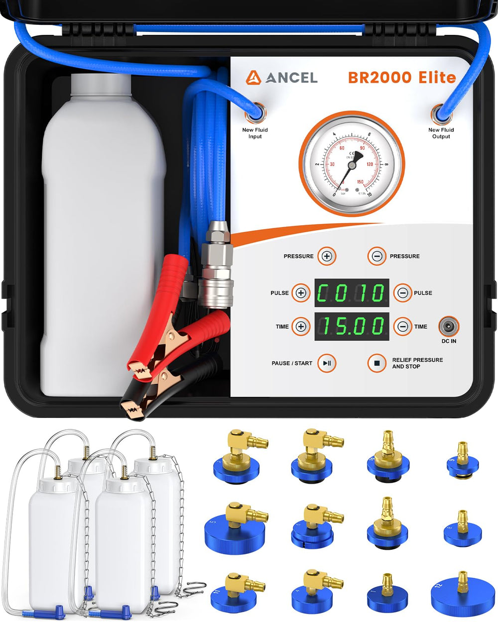 ANCEL BR2000 Elite assembled for one-person brake service efficiency