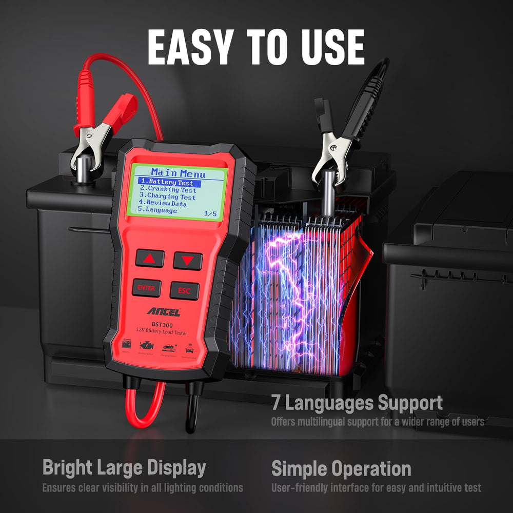 ANCEL BST100 compact design enables easy transport to any workspace.