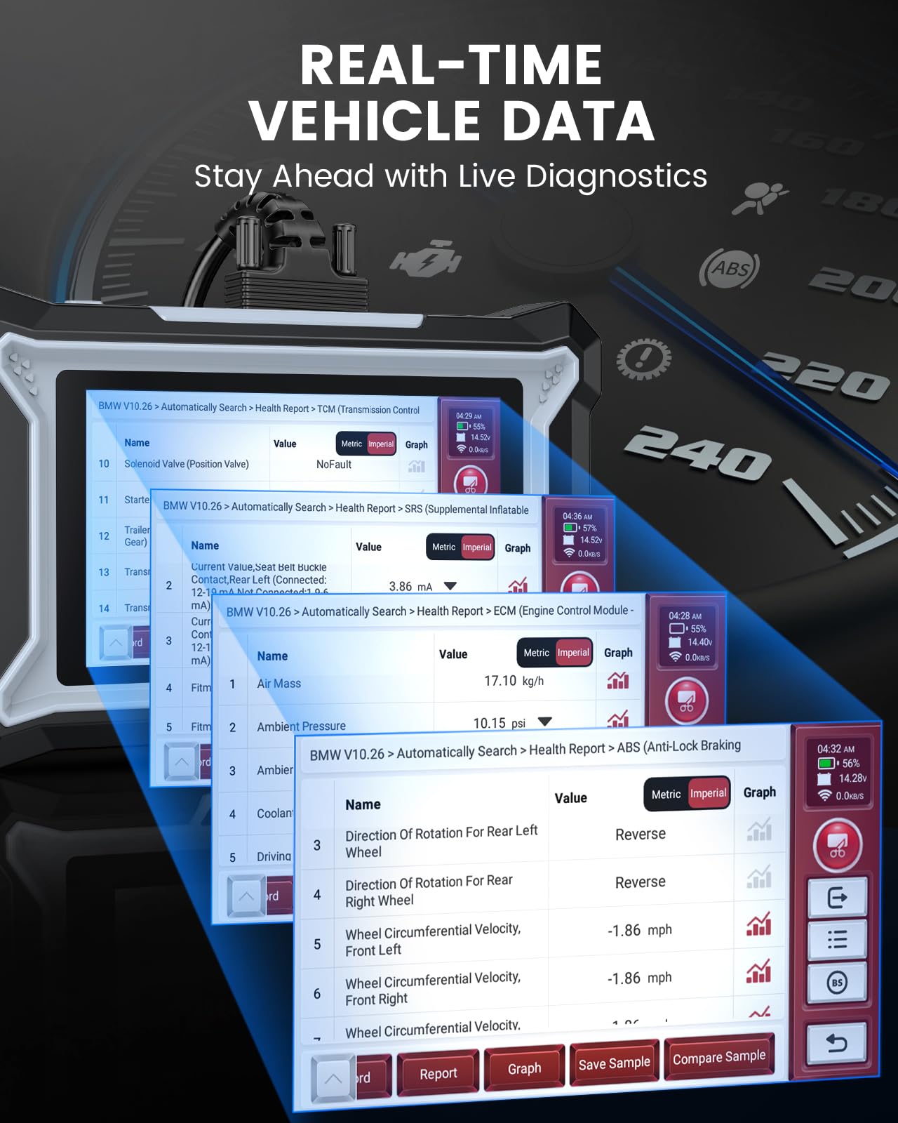 DS100 seven-resets menu enables complete calibration after replacements