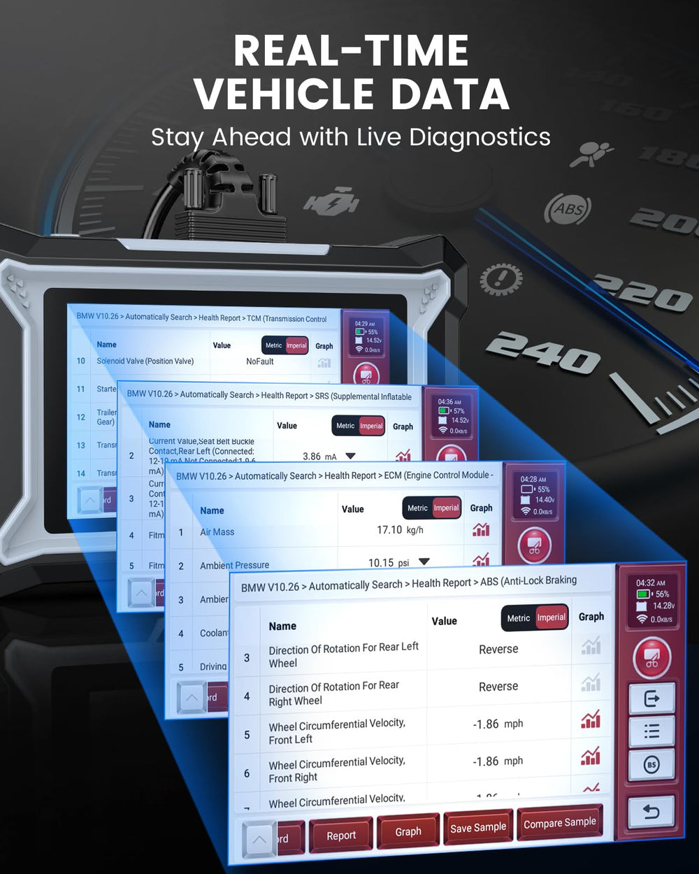 DS100 seven-resets menu enables complete calibration after replacements