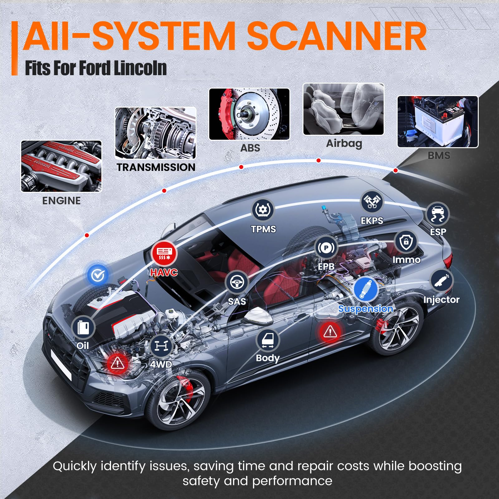 ANCEL FD500 battery registration guides Ford battery updates for longevity.