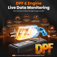 ANCEL HD430 live data view displaying engine and transmission information