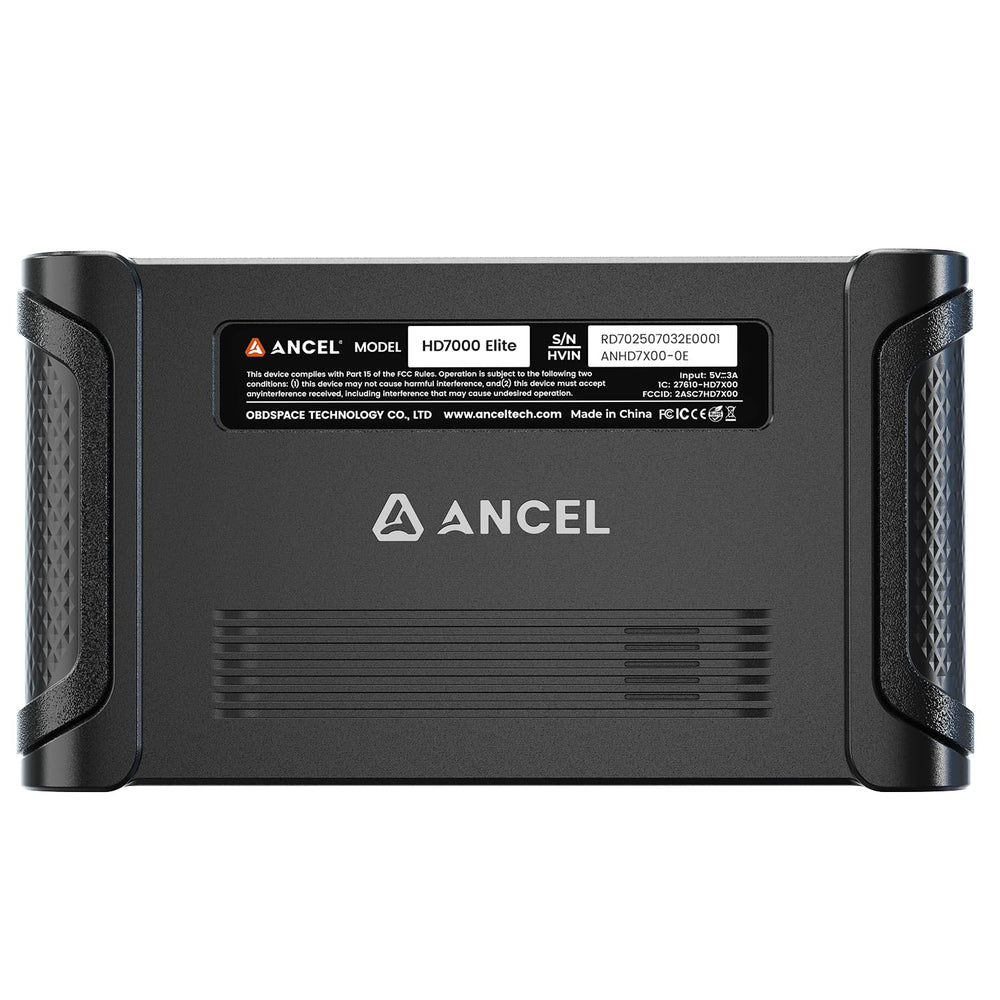 ANCEL HD7000 Elite lifetime support and warranty details.