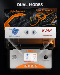 ANCEL L8000 dual‑mode indicator display shows diagnostic readiness