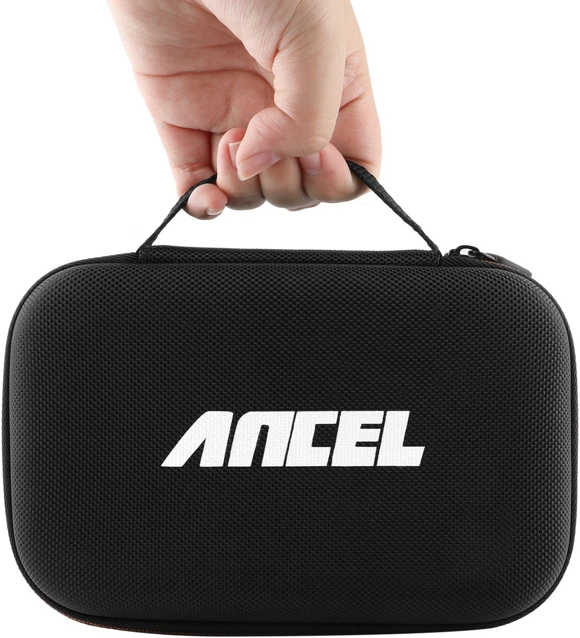 ANCEL scanner and accessories stored neatly inside highlighting tidy transport