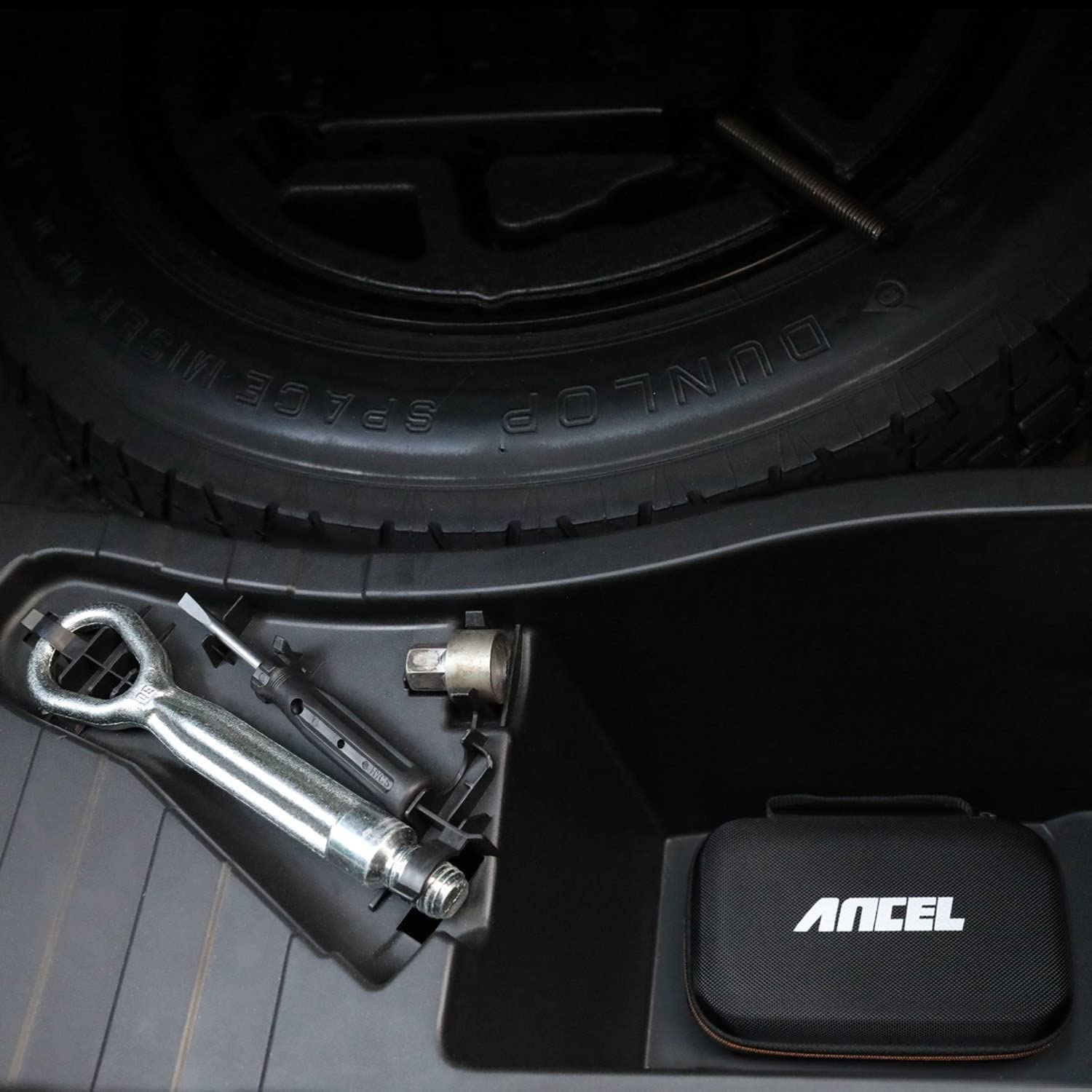 ANCEL zipper and handle detail showing durable construction and easy carry