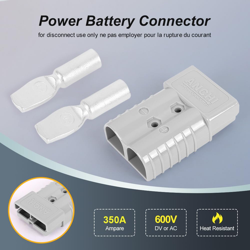 ANCHImsr gray plug with silver-plated terminals for low resistance