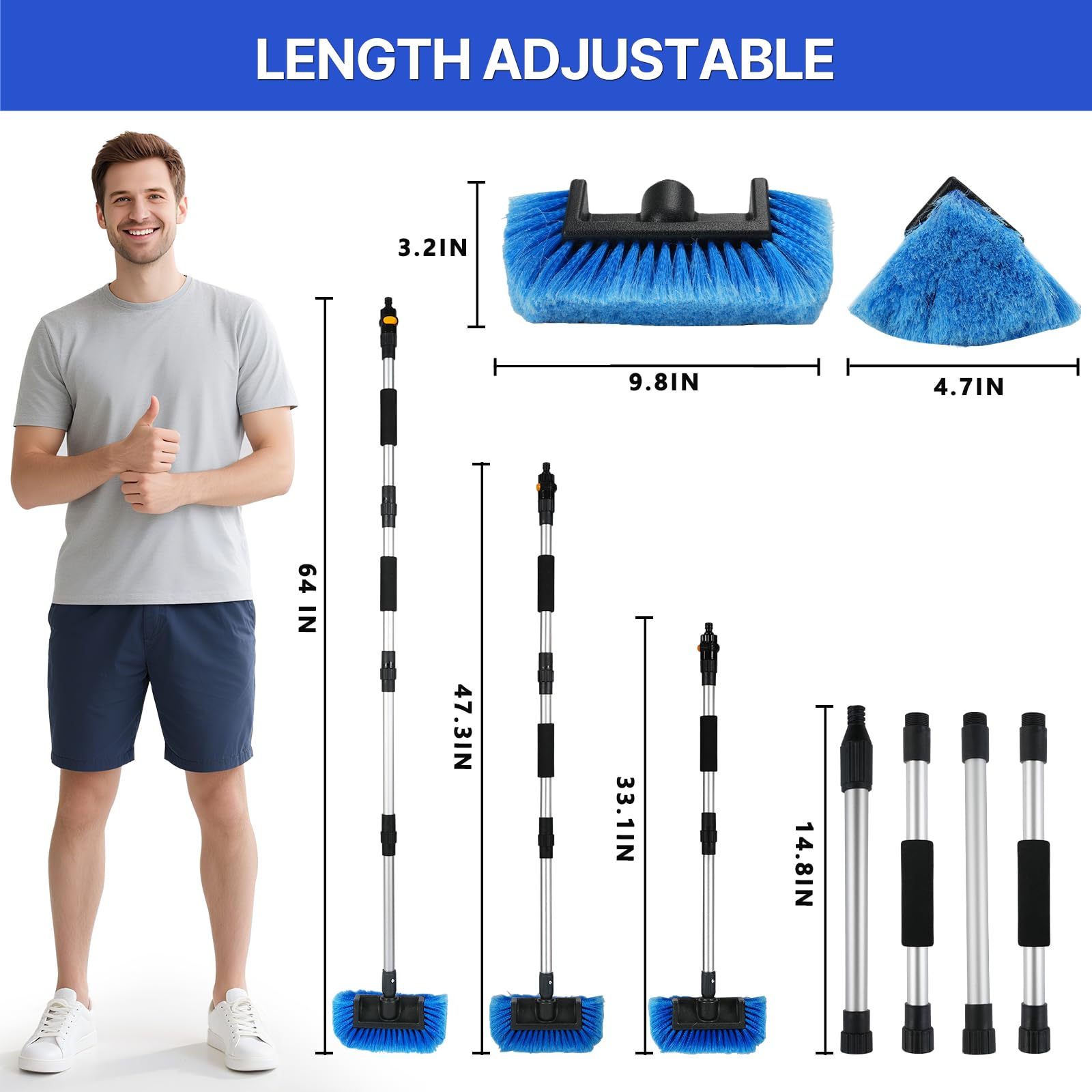 ANCLO window squeegee for streak-free windshield cleaning
