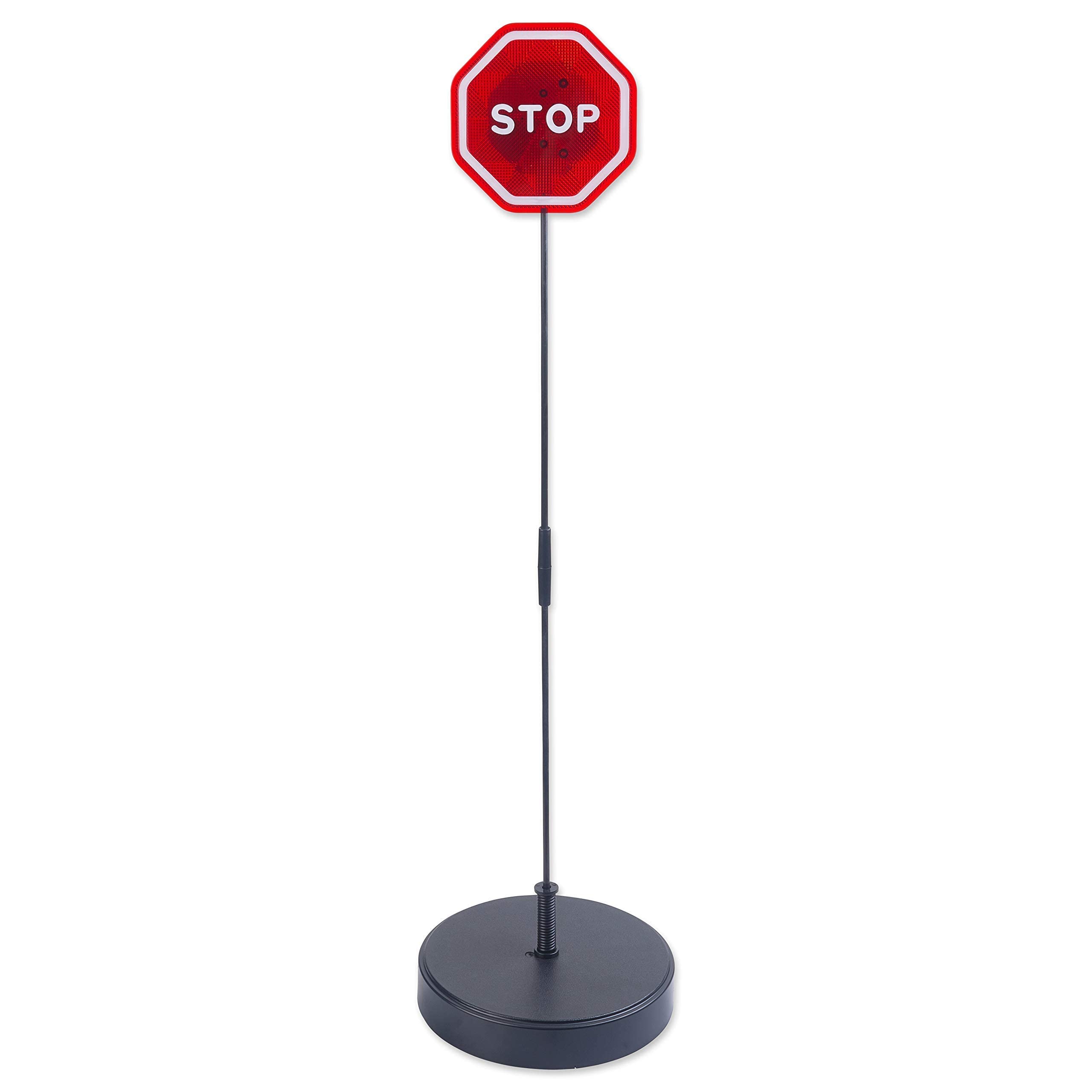 Andalus Brands bumper-contact LED warning highlights proximity when bumper nears stop sign.