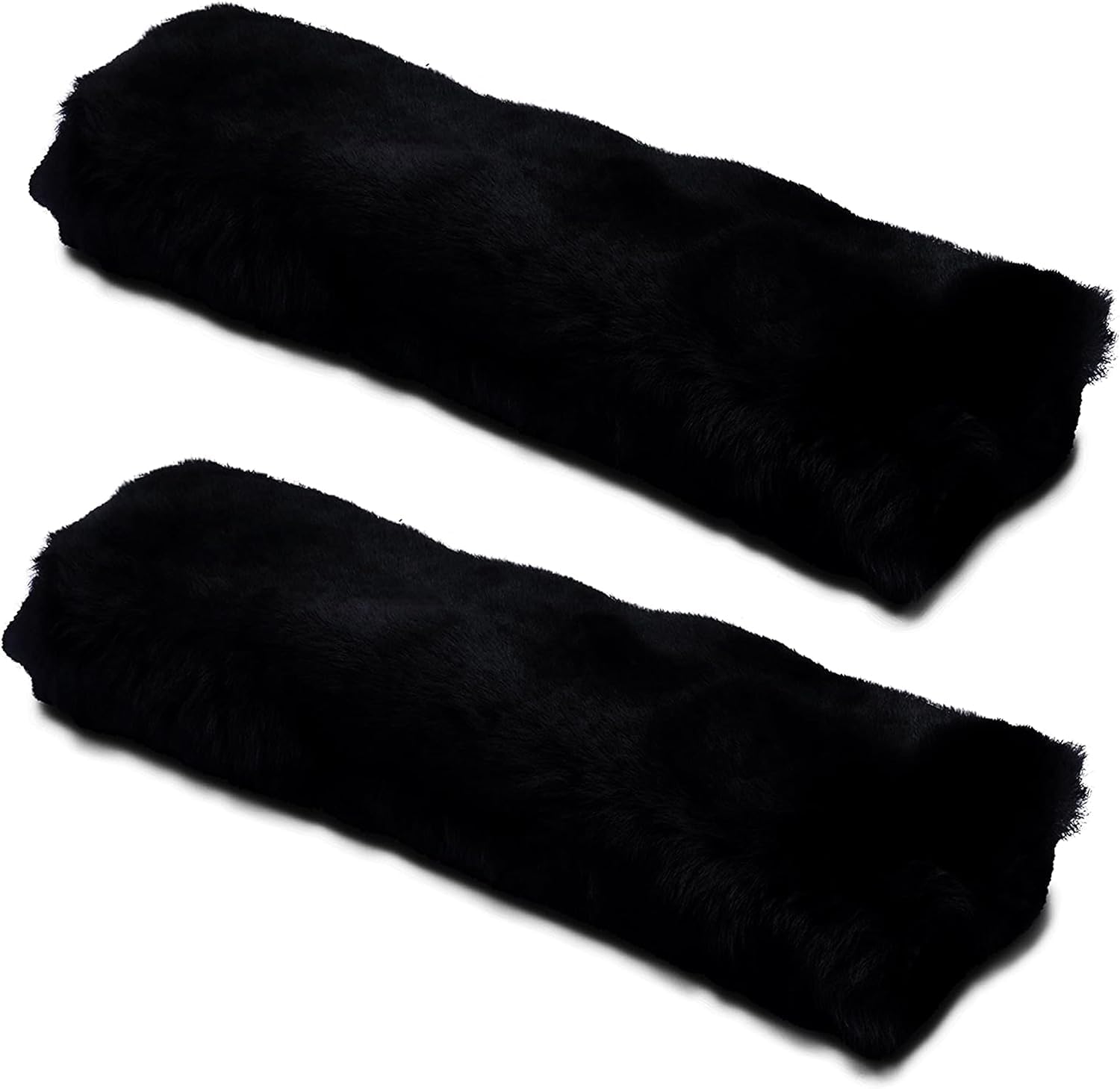 Andalus Brands genuine sheepskin seatbelt cover black 2-pack cushions shoulders on long drives