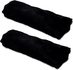 Andalus Brands genuine sheepskin seatbelt cover black 2-pack cushions shoulders on long drives