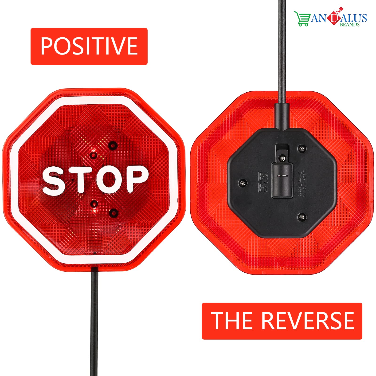 Andalus Brands gift-ready garage stop sign adds practical style to any space.