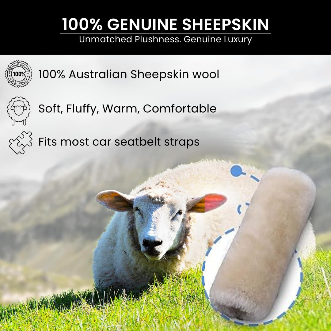 Close-up of Andalus Brands merino wool pad showing soft plush texture.