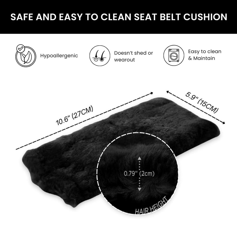 Andalus Brands universal-fit car seatbelt padding fits men, women, and children