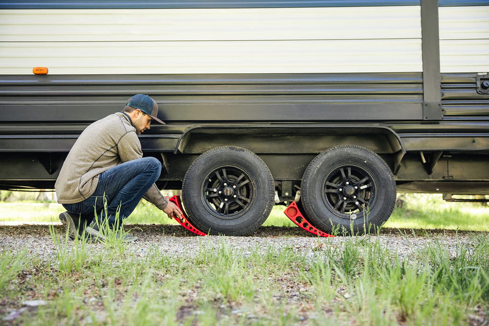 Andersen Hitches 3604 two-block setup supports stable ground preparation