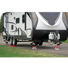 Andersen Hitches EZ Block stackable design used for extra height on uneven ground.