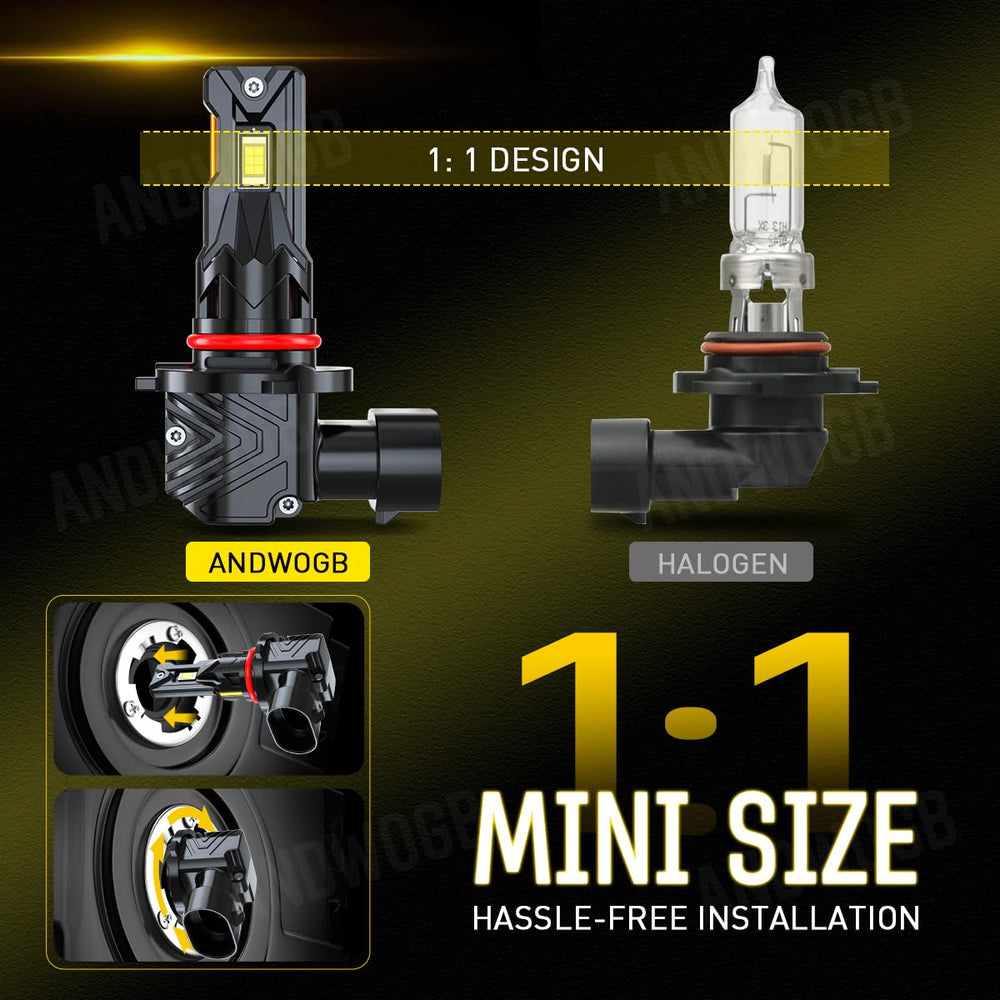 ANDWOGB Chevrolet S10 low-beam bulb provides steady cool white illumination for better visibility